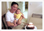 Birthday boy & daughter