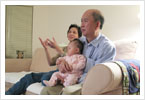 The grandparents visit
