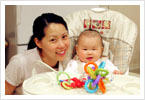 Mommy & Kiki with the new chair