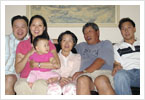 The whole family